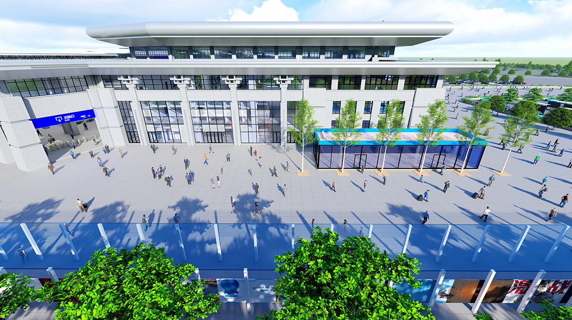 岳陽東站出站口新建京東無人超市項(xiàng)目