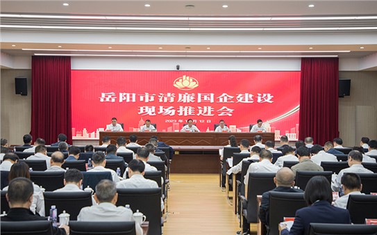 岳陽市清廉國企建設現(xiàn)場推進會召開