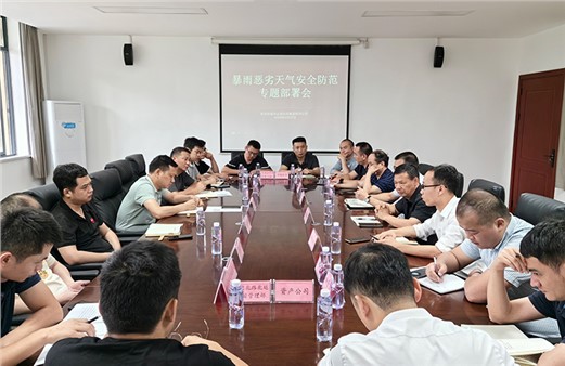 集團組織召開汛期安全生產(chǎn)工作專題部署會